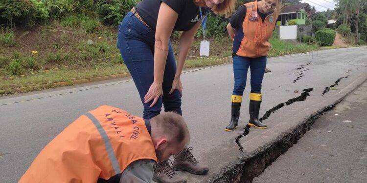 Prefeitura de Corupá aguarda laudo para poder intervir na rua Otto Hillbrecht