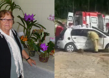 Identificada idosa que morreu após grave acidente em Jaraguá do Sul