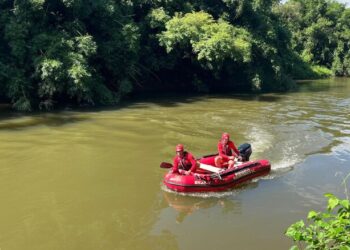 Prosseguem as buscas por homem que caiu no rio em Jaraguá do Sul