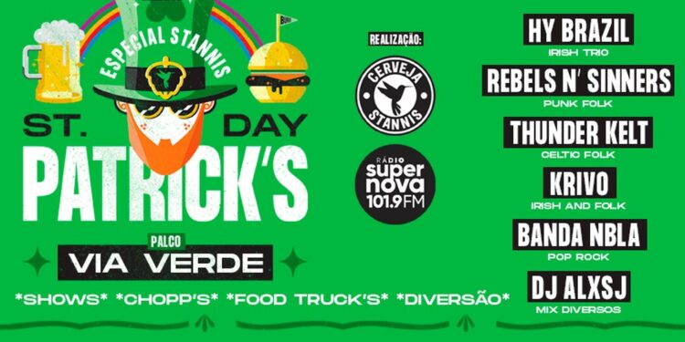 Stannis St. Patrick’s Day acontece neste fim de semana em Jaraguá do Sul
