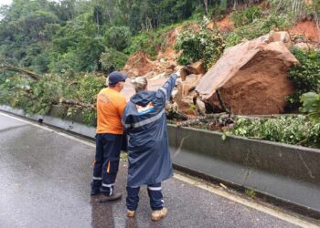 Com bloqueio da BR-101 em SC, Estado alerta para limites no tamanho de veículos em rotas alternativas