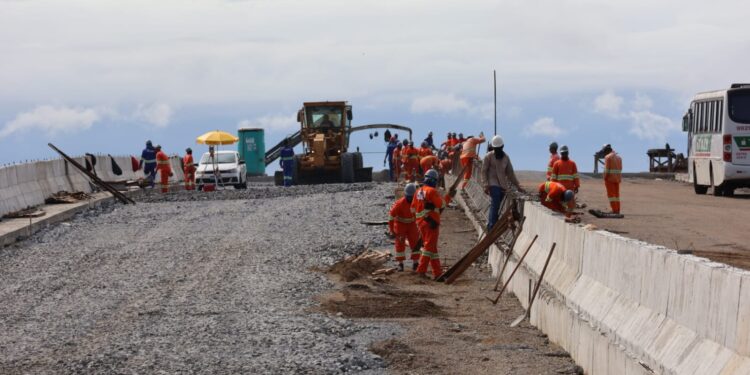 Viaduto do Guamiranga, em Guaramirim, deve ser liberado no fim do mês