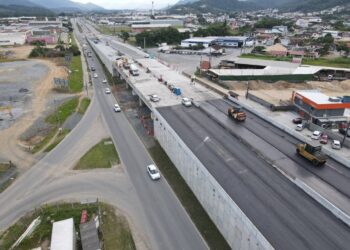 [Fotos] Viaduto do Guamiranga ganha forma e será inaugurado, parcialmente, na próxima segunda-feira (29)