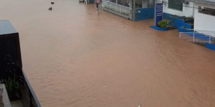 Guaramirim registra 84 milímetros de chuva em seis horas