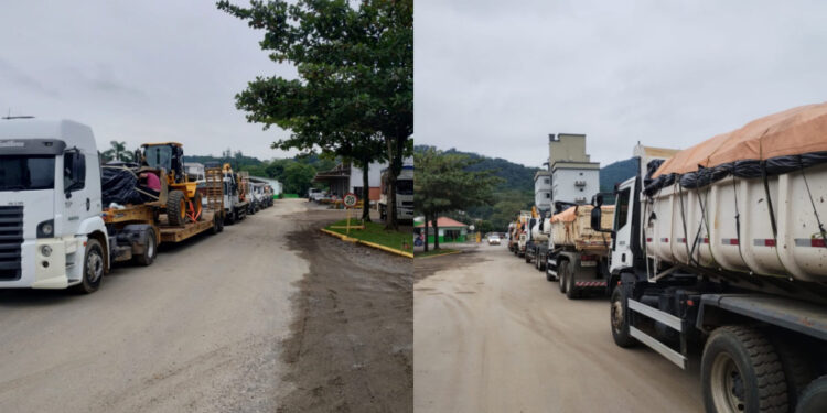 Máquinas, equipamentos e donativos de Jaraguá do Sul seguem para Roca Sales