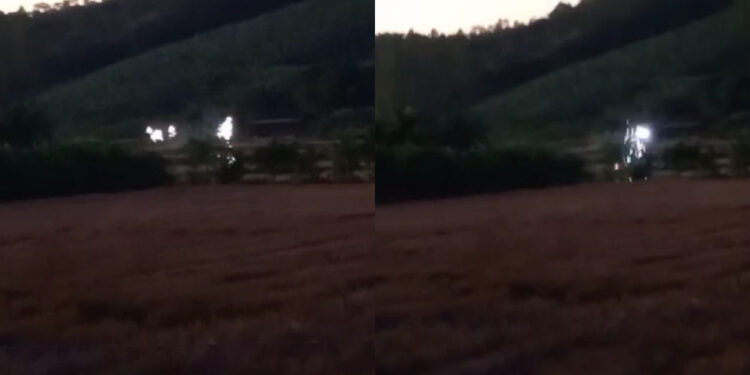 [Vídeo] Faíscas na rede elétrica chamam a atenção em Massaranduba