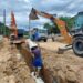 [Jaraguá] Samae está implantando rede adutora de água na rua Pedro Vieira