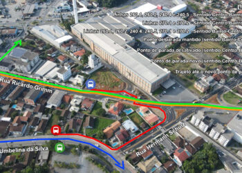 [Jaraguá] Seis linhas de ônibus são alteradas devido ao binário da Vila Lenzi