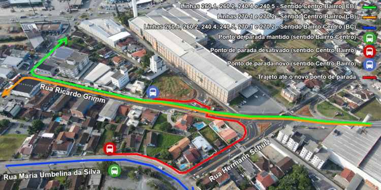 [Jaraguá] Seis linhas de ônibus são alteradas devido ao binário da Vila Lenzi