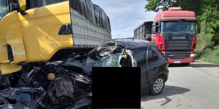[Urgente] Motorista morre em grave acidente na SC-108, em Guaramirim