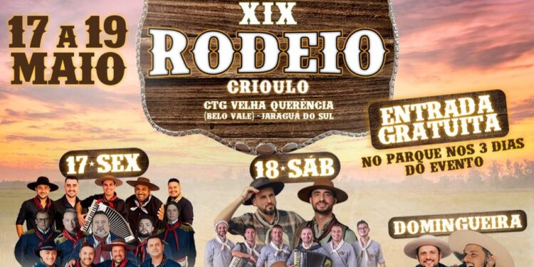 19º Rodeio Crioulo acontece nesta semana em Jaraguá do Sul