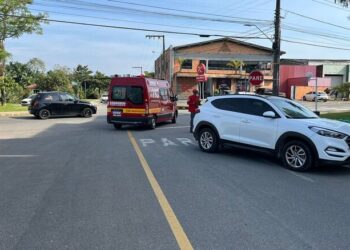 Motociclista fica ferido após acidente em Jaraguá do Sul