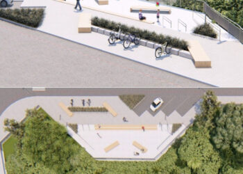 Deck de contemplação está sendo construído em Jaraguá do Sul