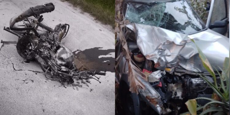 [Vídeo] Motociclista morre após ser atingido por carro na BR-280, em Araquari