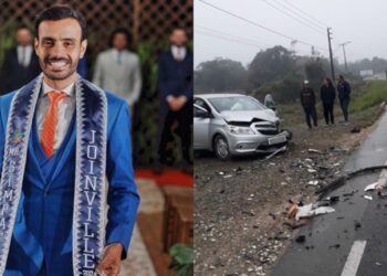 Homem que morreu em acidente na SC-415 era Mister Simpatia de Joinville