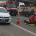 Motociclista fica ferida após colisão em Jaraguá do Sul
