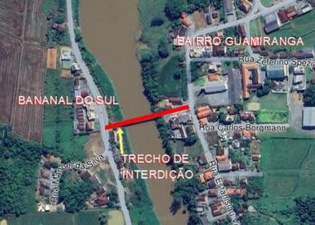 Ponte do Agricultor, em Guaramirim, estará interditada na próxima semana