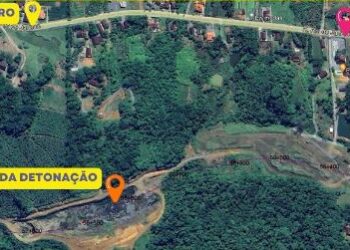 Empresa fará detonação de rochas nesta quinta-feira (15), em Schroeder