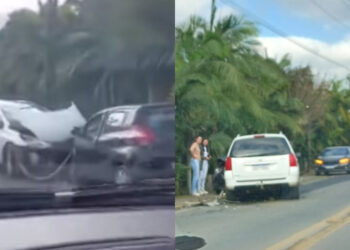 Carros batem de frente na região central de Jaraguá do Sul