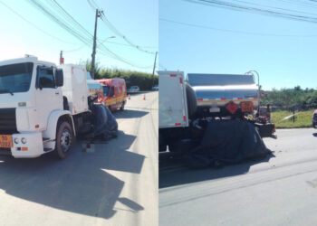 Adolescente de 17 anos é atingido por caminhão e morre em Araquari