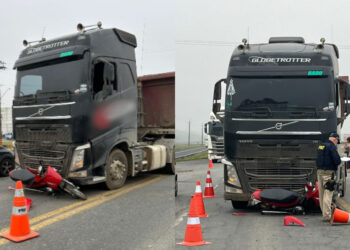 URGENTE – Mulher morre após acidente grave na BR-280, em Guaramirim