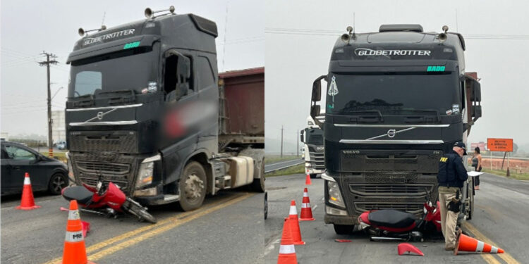 URGENTE – Mulher morre após acidente grave na BR-280, em Guaramirim