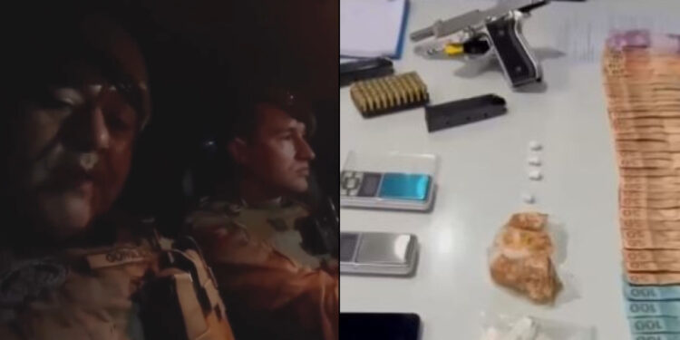 [Vídeo] “Perdi. A droga está no meu bolso”, diz traficante preso em Jaraguá do Sul