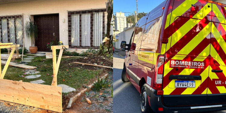 Homem tropeça, cai e tem suspeita de fratura em Jaraguá do Sul