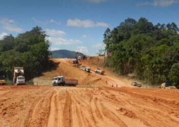 Obras da BR-280 provocam interdições de rua em Jaraguá do Sul