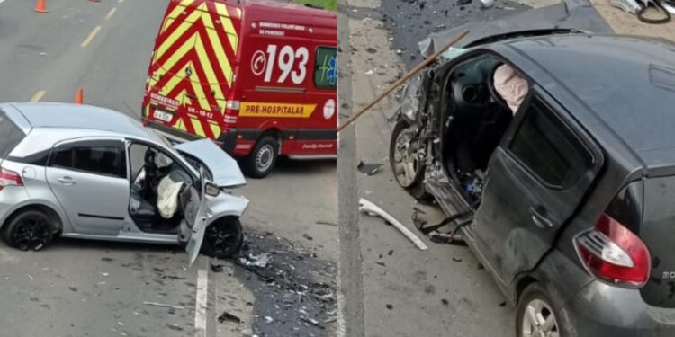Duas idosas morrem em acidente entre carros em Pomerode