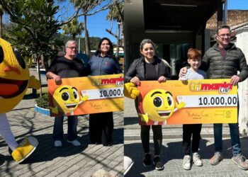 Moradores de Jaraguá do Sul e Corupá ganham R$ 10 mil na Trimania