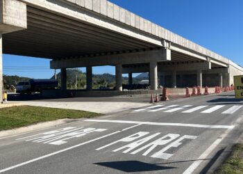 Parte inferior do viaduto do Guamiranga será liberada nesta terça-feira (27)
