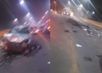 Motociclista tem suspeita de fraturas após acidente em Jaraguá do Sul