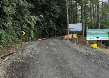 Subida do Morro das Antenas em Jaraguá do Sul segue interditada