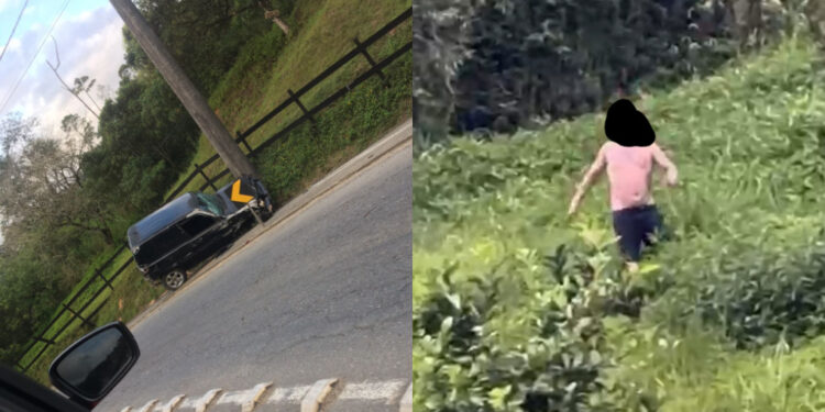 [Vídeo] Homem provoca acidente, dá soco em policial, tenta fugir, mas é preso em Jaraguá do Sul