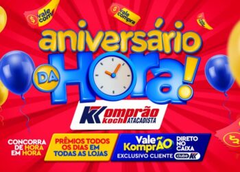 Komprão Koch Atacadista lança campanha de aniversário com mais de R$ 500 mil em prêmios
