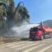 Bombeiros de Corupá combatem incêndio em vegetação