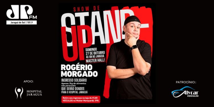 Rogério Morgado faz show gratuito com ingresso solidário em Jaraguá do Sul