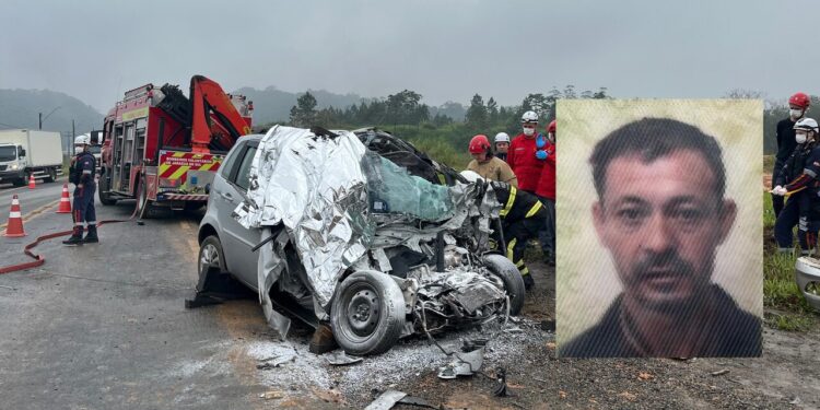 Identificado motorista que morreu na BR-280, em Jaraguá do Sul