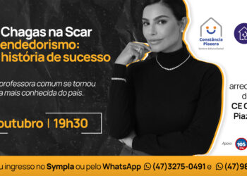 Jaraguá do Sul terá palestra de Cíntia Chagas em evento beneficente