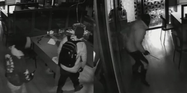 [Vídeo] Transportadora de Jaraguá do Sul é invadida e ladrões furtam R$ 100 mil em produtos e dinheiro