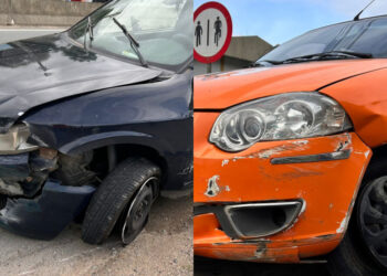 [Vídeo] Mulher fica ferida após colisão entre carros na BR-280, em Guaramirim