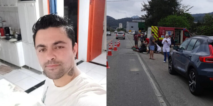 Ciclista que foi atingido por tubo de ferro em Guaramirim morre no hospital