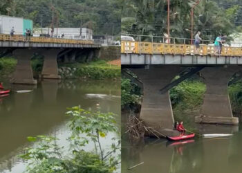 [Urgente] Barco vira e pescador desaparece em rio em Jaraguá do Sul