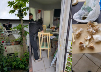 [Vídeo e fotos] Polícia faz operação em condomínios de Guaramirim