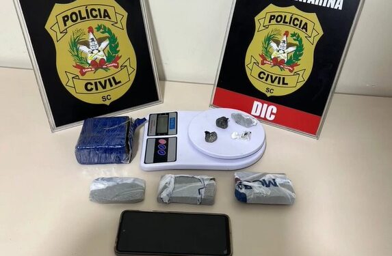 Homem é preso por tráfico de drogas em Corupá