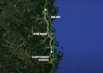 Via Mar: Nova via paralela à BR-101 passará pelo interior de Guaramirim e de Massaranduba