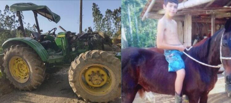 Adolescente de 14 anos morre após trator capotar em SC