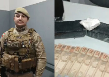 [Vídeo] Homem é preso com mais de 1kg de drogas em Schroeder