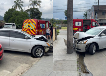 Dois carros se envolvem em acidente em Schroeder